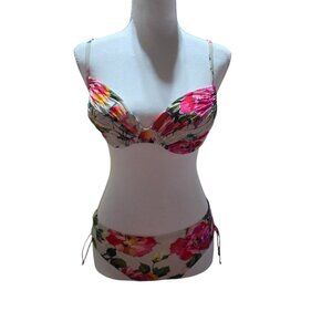 Maryan Mehlhorn Rose Floral Bikini Adjustable Straps